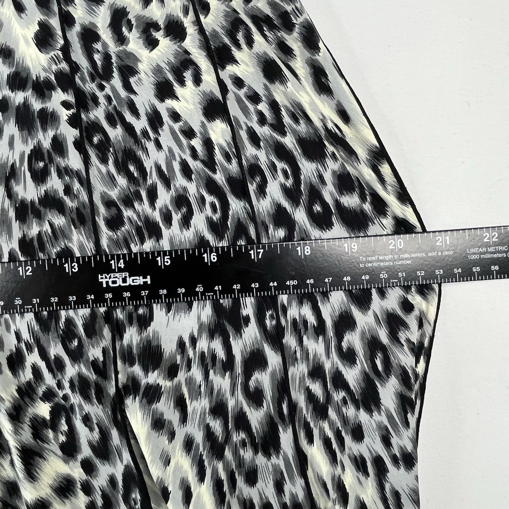 Sandra Darren Leopard Print Maxi Dress Women's Size 6 Sleeveless Flowy - Picture 15 of 16